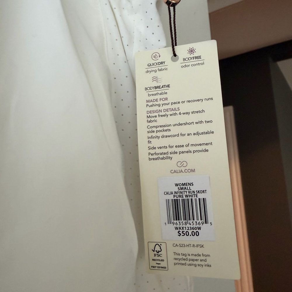 CALIA MID-RISE INFINITY SKORT SIZE SMALL NWT - Picture 3 of 7